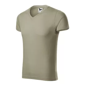 mlf_1462813 Slim Fit V-neck póló férfi világos khaki S