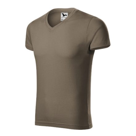 mlf_1462913 Slim Fit V-neck póló férfi army S