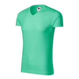 mlf_1469513 Slim Fit V-neck póló férfi menta S