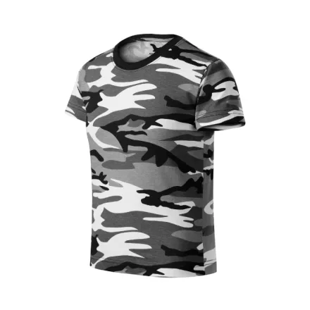 mlf_1493208 Camouflage póló gyerek szürke terepszín 110 cm/4 éves