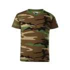 mlf_1493307 Camouflage póló gyerek barna terepszín 158 cm/12 éves