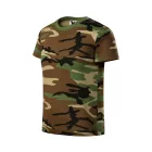mlf_1493308 Camouflage póló gyerek barna terepszín 110 cm/4 éves