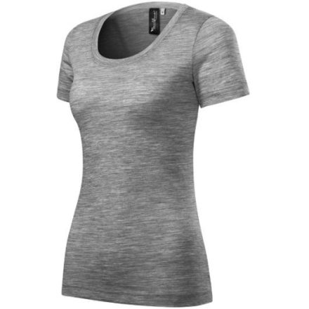 mlf_1581215 Merino Rise póló női sötétszürke melírozott L