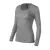 mlf_1601214 Merino Rise LS póló női sötétszürke melírozott M