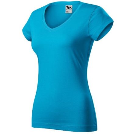 mlf_1624412 Fit V-neck póló női türkiz XS