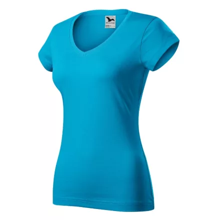 mlf_1624413 Fit V-neck póló női türkiz S