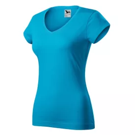 mlf_1624415 Fit V-neck póló női türkiz L