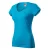 mlf_1624417 Fit V-neck póló női türkiz 2XL