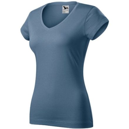mlf_1626012 Fit V-neck póló női farmerkék XS
