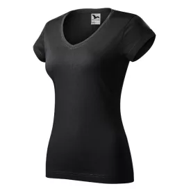 mlf_1629412 Fit V-neck póló női ébenszürke XS