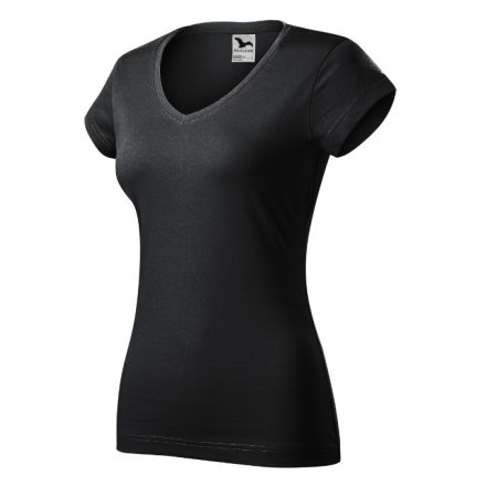 mlf_1629412 Fit V-neck póló női ébenszürke XS