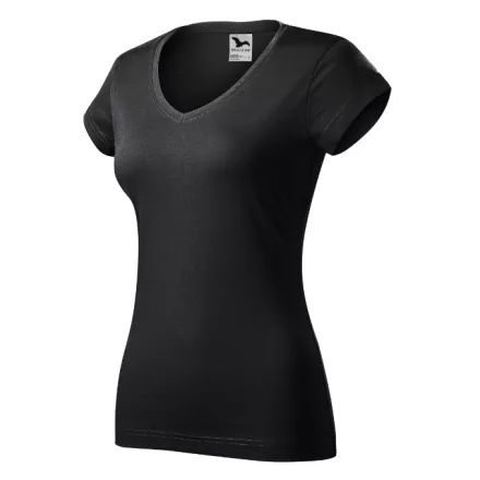 mlf_1629412 Fit V-neck póló női ébenszürke XS