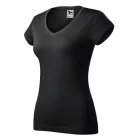 mlf_1629416 Fit V-neck póló női ébenszürke XL
