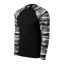   mlf_1663212 Camouflage LS póló unisex szürke terepszín XS