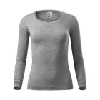 mlf_1691212 Fit-T LS póló női sötétszürke melírozott XS