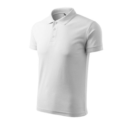 mlf_2030016 Pique Polo galléros póló férfi fehér XL