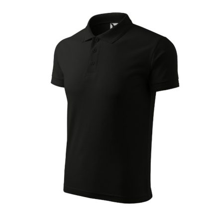 mlf_2030117 Pique Polo galléros póló férfi fekete 2XL