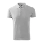 mlf_2030318 Pique Polo galléros póló férfi világosszürke melírozott 3XL