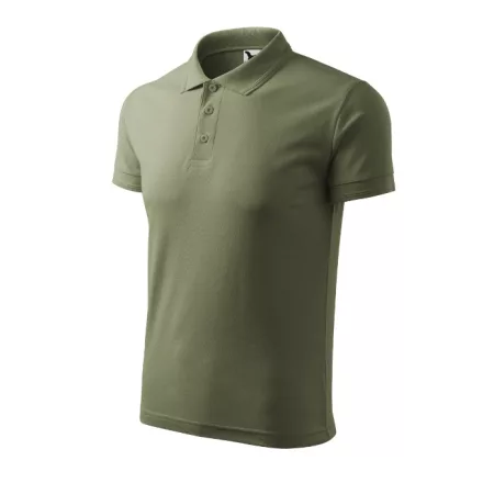 mlf_2030914 Pique Polo galléros póló férfi khaki M