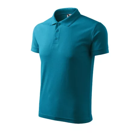 mlf_2035918 Pique Polo galléros póló férfi sötét türkiz 3XL