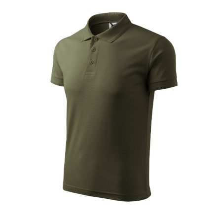 mlf_2036913 Pique Polo galléros póló férfi military S