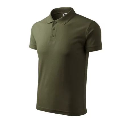 mlf_2036913 Pique Polo galléros póló férfi military S