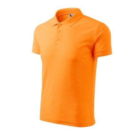 mlf_203A213 Pique Polo galléros póló férfi mandarinsárga S