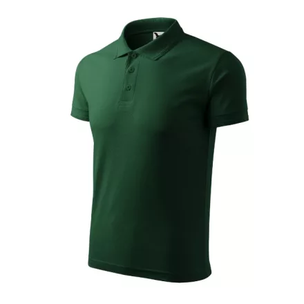 mlf_203D313 Pique Polo galléros póló férfi dark green S