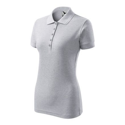 mlf_2100317 Pique Polo galléros póló női világosszürke melírozott 2XL