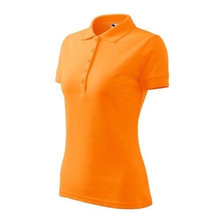 mlf_210A212 Pique Polo galléros póló női mandarinsárga XS