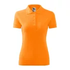 mlf_210A212 Pique Polo galléros póló női mandarinsárga XS