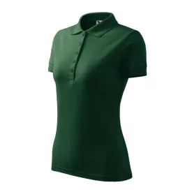 mlf_210D312 Pique Polo galléros póló női dark green XS