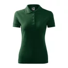 mlf_210D312 Pique Polo galléros póló női dark green XS