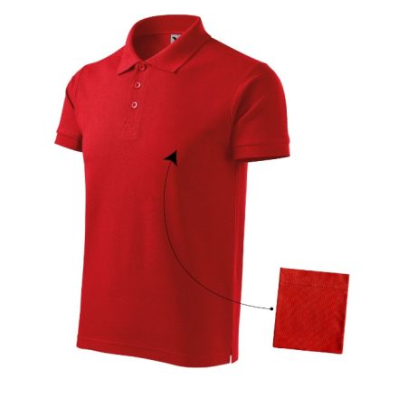 mlf_2120718 Cotton galléros póló férfi piros 3XL