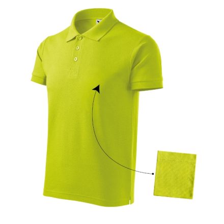 mlf_2126213 Cotton galléros póló férfi lime S
