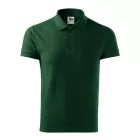 mlf_212D316 Cotton galléros póló férfi dark green XL