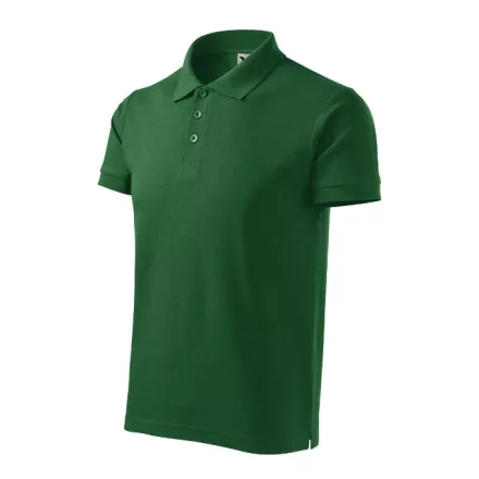 mlf_2150618 Cotton Heavy galléros póló férfi üvegzöld 3XL
