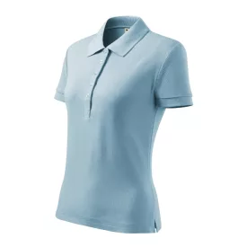   mlf_2161512 Cotton Heavy galléros póló női égszínkék XS