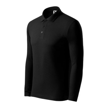 mlf_2210116 Pique Polo LS galléros póló férfi fekete XL