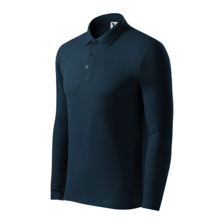 mlf_2210216 Pique Polo LS galléros póló férfi tengerészkék XL
