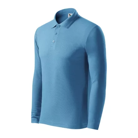 mlf_2211418 Pique Polo LS galléros póló férfi azúrkék 3XL