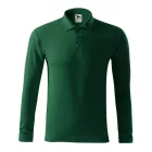 mlf_221D318 Pique Polo LS galléros póló férfi dark green 3XL