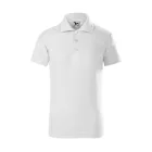 mlf_2220010 Pique Polo galléros póló gyerek fehér 134 cm/8 éves