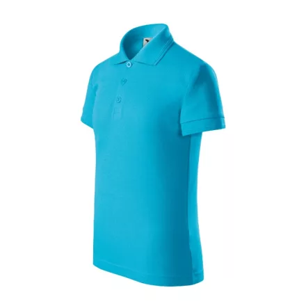 mlf_2224411 Pique Polo galléros póló gyerek türkiz 146 cm/10 éves