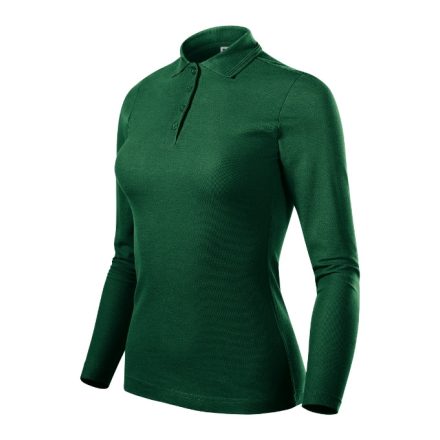mlf_231D312 Pique Polo LS galléros póló női dark green XS