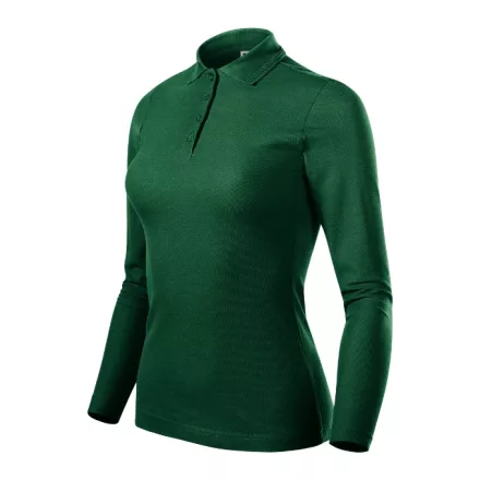 mlf_231D312 Pique Polo LS galléros póló női dark green XS