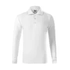 mlf_2410009 Pique Polo LS galléros póló gyerek fehér 122 cm/6 éves
