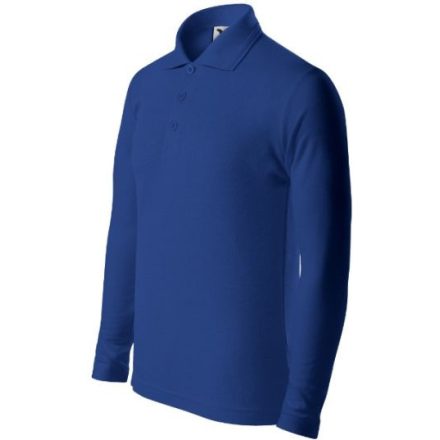 mlf_2410507 Pique Polo LS galléros póló gyerek királykék 158 cm/12 éves