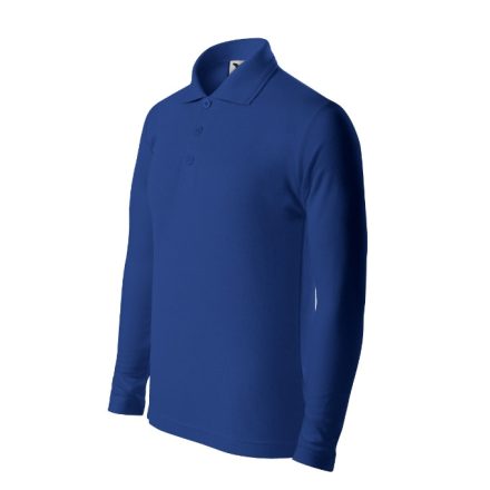 mlf_2410510 Pique Polo LS galléros póló gyerek királykék 134 cm/8 éves