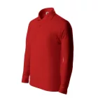 mlf_2410707 Pique Polo LS galléros póló gyerek piros 158 cm/12 éves